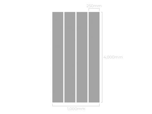 Matt White - Neptune 4m long PVC Ceiling Panels - (4 Pack) - Image 4