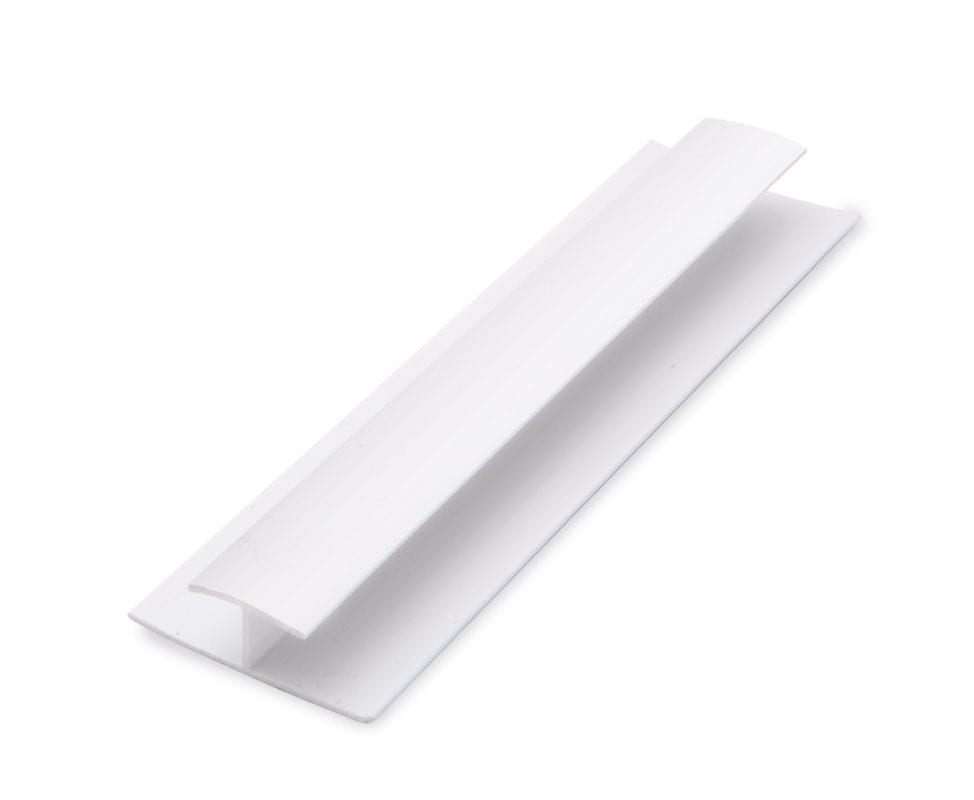 White 2.7m PVC H / Join Trim for 10mm panels AllPanels