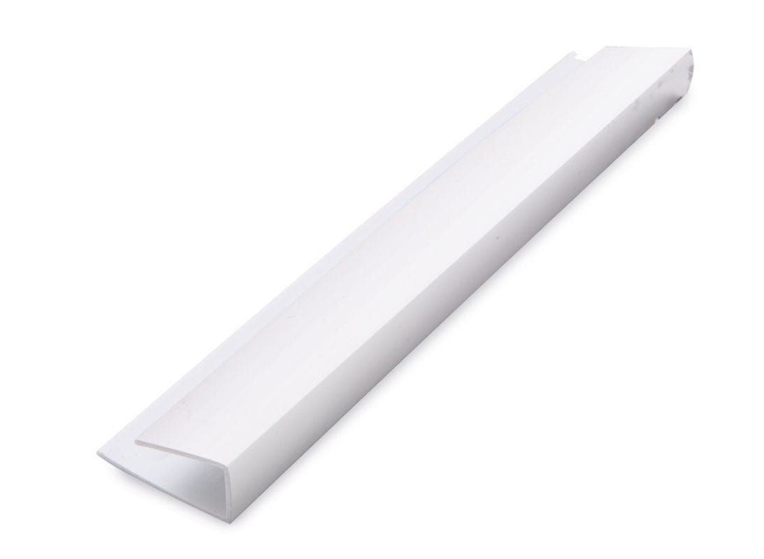 White Finishing Trim Edge Trim 7/8mm 2700mm.