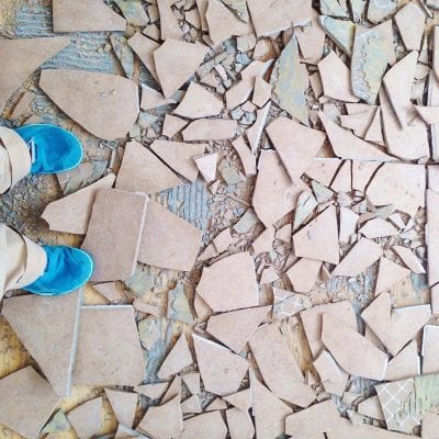 broken tiles