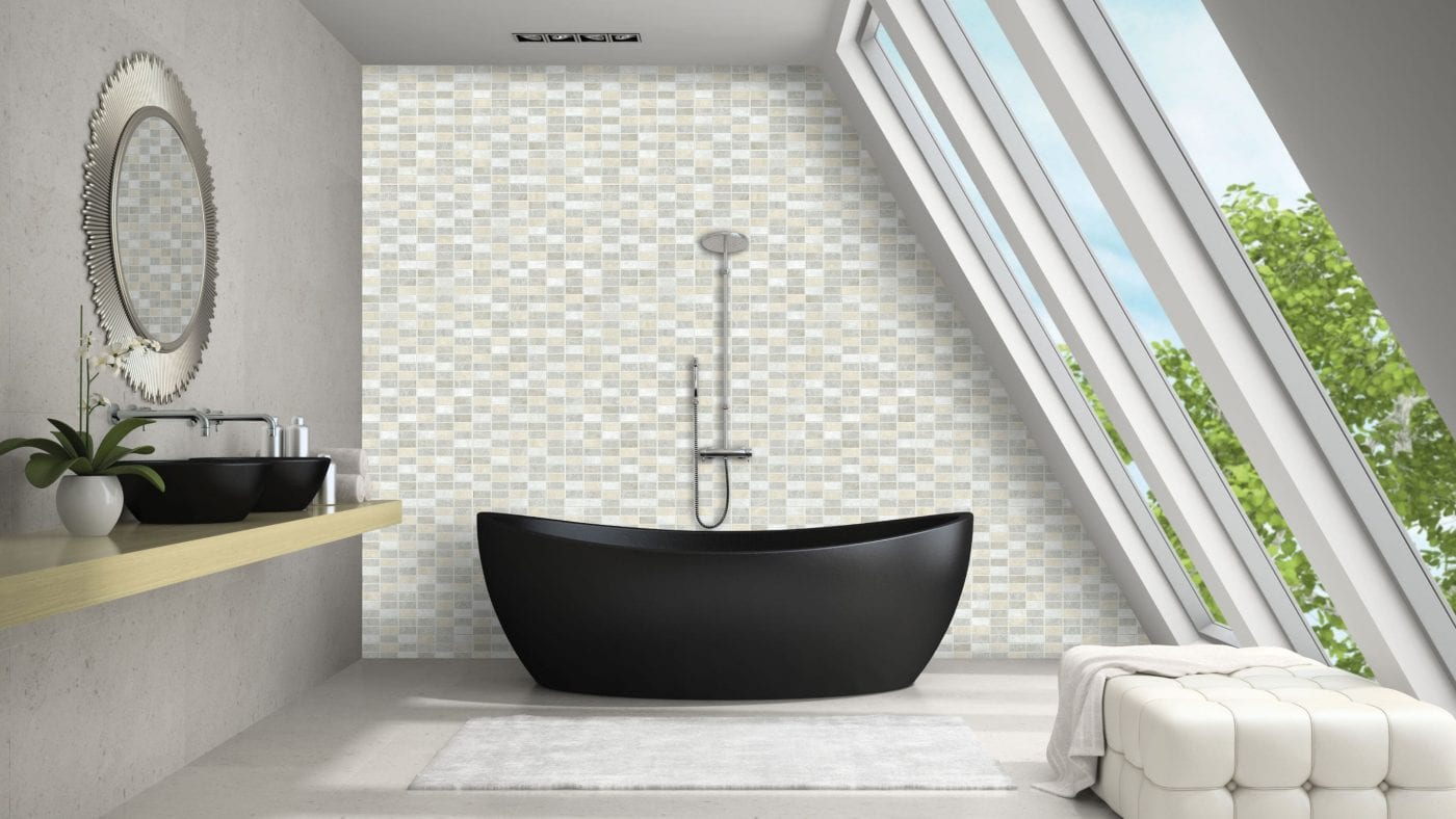 Mosaic Tile Effect wall panels from AllPanels.co.uk