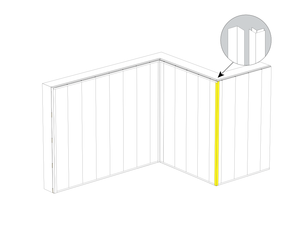 external corner trim for pvc wall panels