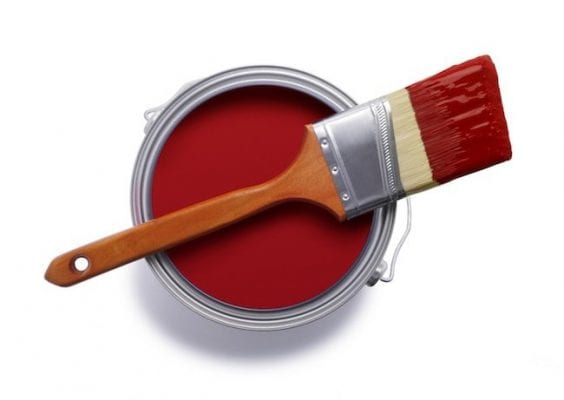 paint can and brush