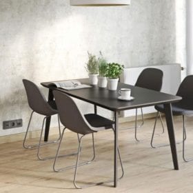 Clever Click flooring can be used in dining rooms