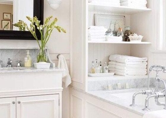 Add plants to a bathroom for a revamp