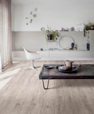 Home interior with SPC flooring tips on how to be cleaned to maintain a like-new finish