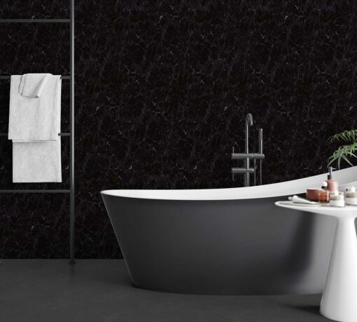 Black Marble 1m - Neptune 1000 - PVC Wall Panel - 1m - (Single Panel)