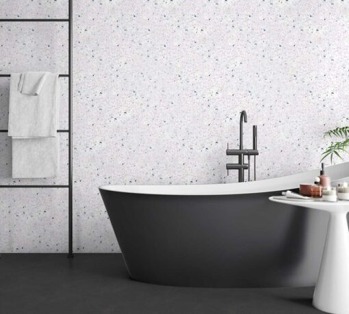 White Sparkle 1m wide - Neptune 1000 - PVC Wall Panel - 1m - (Single Panel) - Image 6