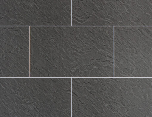 Grout Line Riven Slate Tile - - Neptune 1000 - PVC Wall Panel - 1m - (Single Panel) - Image 2
