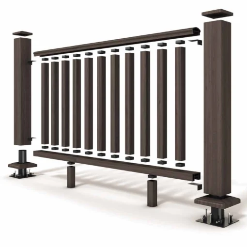 Brown Balustrade Top & Bottom Rail Box 4