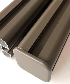 Composite Fencing Aluminum Fence Post Brown Trims Cap 1860mm