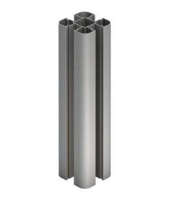 Composite Fencing Aluminum Fence Post Grey 8ft