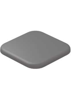 Composite Fencing Aluminum Fence Post Cap Grey