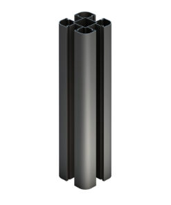 Composite Fencing Aluminum Fence Post Charcoal 8ft