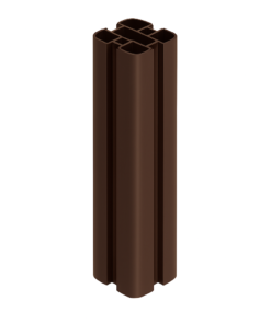 Composite Fencing Aluminum Fence Post Brown 8ft