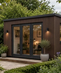 Alternative view of Castellated Cladding Brown 170mm