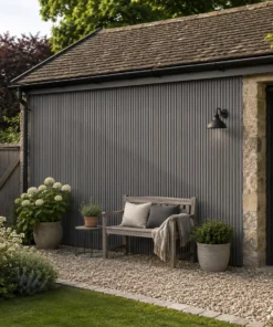 Alternative view of Castellated Cladding Grey 170mm